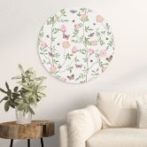 Wandbild Rosa Christrosen im Frühling - UN Designs - Alu-Dibond - Rund 