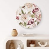 Alu-Dibond UN Designs - Vintageblüten - Rund 