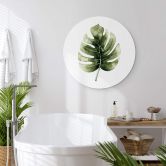 Alu-Dibond Kvilis - Monstera Leaf - Rund 