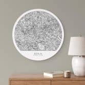Tableau sur alu-Dibond plan de Berlin rond 