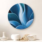 Wandbild Wechsler - Pflanzen Stillleben Agave - Alu-Dibond Rund 