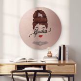 Wandbild Tohmé - Flawless Audrey - Alu-Dibond mit Kupfereffekt Rund 