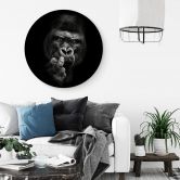 Alu-Dibond Meermann - Der Gorilla - Rund 