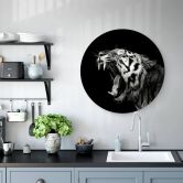 Alu-Dibond Meermann - Der Tiger - Rund 