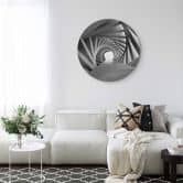 Glasbild Bunjamin - Rotation - Rund 