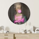 Glasbild Marie Antoinette: I never said that - Grace Digital Art - Rund 