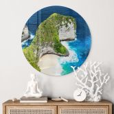 Glasbild Felsenküste von Nusa Penida - Hugonnard - Rund 