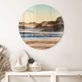 Glasbild Strandküste bei Sonnenaufgang in Afrika - Hugonnard - Rund 