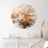 Glasbild Muscheln am sonnigen Strand - Treechild - Rund 