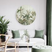 Glasbild Tropische Botanik - UN Designs - Rund 