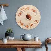 Wandcirkel Hout Belenko - Coffee can Handle it 