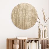 Holzbild Stiller Winterwald - Böhmer - Rund 