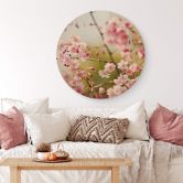 Holzbild Cherry Blossoms - Rund 