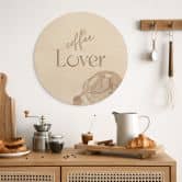 Holzbild Coffee Lover - Rund 