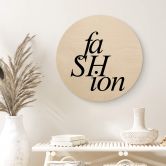 Holzbild Fashion 01 - Rund 