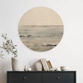 Holzbild Wellen am Sandy Bay - Hobday - Rund 
