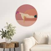 Holzbild Maddies Mood - Jota de jai - Rund 