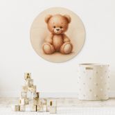 Holzbild Kleiner Teddybär - Magnusson - Rund 