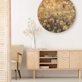 Tableau sur bois Mexican Daisy - Rond 