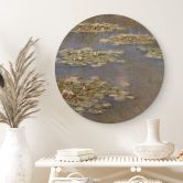 Holzbild Monet - Seerosen 1905 - Rund 
