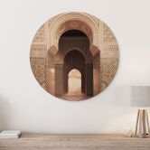 Holzbild Orientalisches Tor mit Mosaiken - Sisi & Seb - Rund 