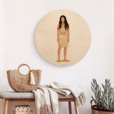 Holzbild Tohmé - Pocahontas - Rund 