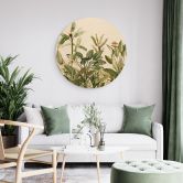 Væg cirkel træ Tropisk botanik - UN Designs 