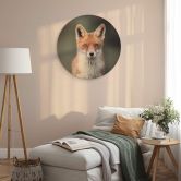 Wandcirkel Hout van Duijn - Fox Eyes 
