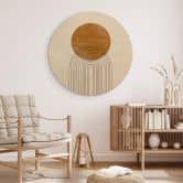 Holzbild The Miuus Studio - Abstract Flow - Rund 