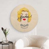 Holzbild Tohmé - Flawless Marilyn - Rund 