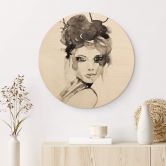 Holzbild Verbaan - Hot Mess - Rund 