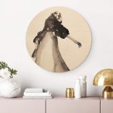 Tableau sur bois rond Verbaan - Right where you are 