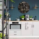 Wandcirkel Hout World of Coffee 