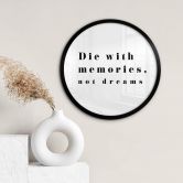 Poster 1X Studio - Die with memories - Rund 
