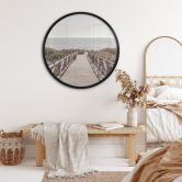 Poster Steg zum Strand - 1X Studio - Rund 