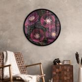 Bloemen Poster Bloesempracht in paarse tinten - Anijs illustratie - Rond 
