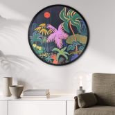 Poster Arty Guava - Exotik im Dunkeln der Nacht - Rund 