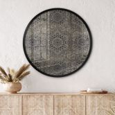 Poster Mandala Boho Antikgold - Bloomery Decor - Rund 