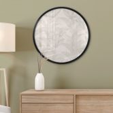 Plakat Urban Jungle Tropical Leaves Cream - Bloomery Decor - Rund 