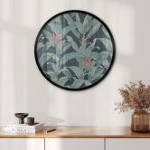 Poster Urban Jungle Tropenblätter Grün - Bloomery Decor - Rund 