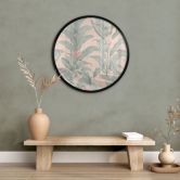 Plante Plakat Urban Jungle Tropical Leaves Pink - Bloomery Decor - Rund 