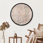 Poster Wiesenblumen Vintage - Beige - Bloomery Decor - Rund 