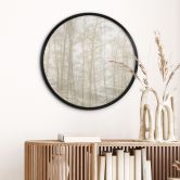 Poster Stiller Winterwald | Waldposter fürs Wohnzimmer - Böhmer - Rund 