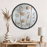 Poster Getrocknete Lampionblumen - Disher - Rund 