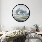 Poster Frostige Hügellandschaft - Eisenmann - Rund 