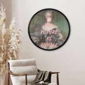 Sigende plakat Fremtiden er kvindelig - Grace Digital Art - Round 