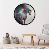 Poster Heine - Magisches Einhorn - Astro Cruise - Rund 
