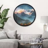 Poster Herbstliche Landschaft am Gipfel Triglav in den Julischen Alpen - Rund 