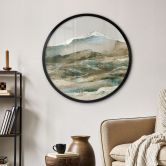 Poster Berge Abstrakt - Hobday - Rund 