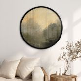 Poster Verborgenes Licht im Morgennebel - Hobday - Rund 